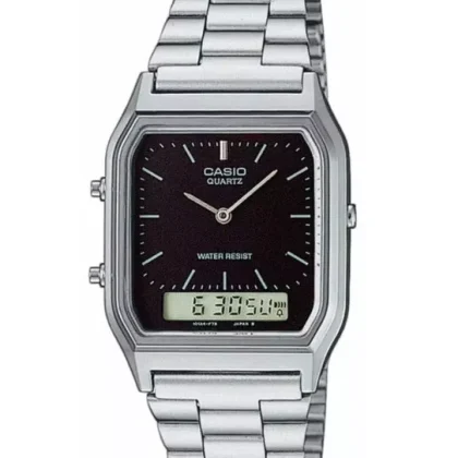 Casio AQ-230A-1DMQYES Men's Watch - Silver