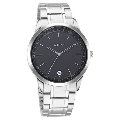 Titan NP1806SM02 Men's Watch - Silver